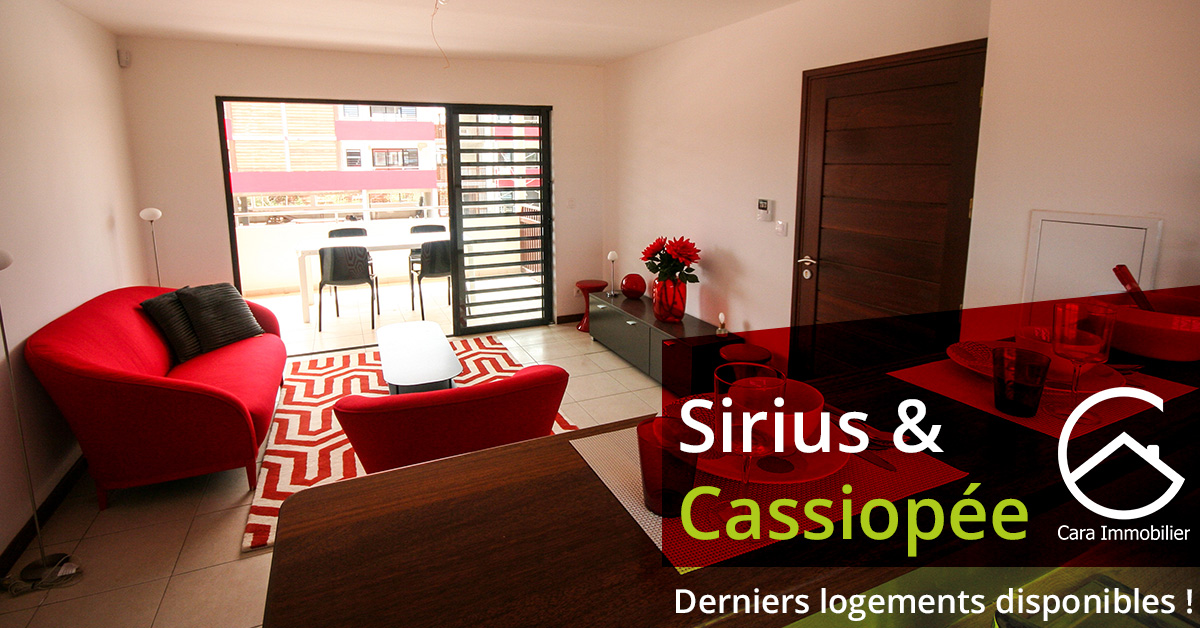 Sirius & Cassiopée : Derniers logements disponibles !